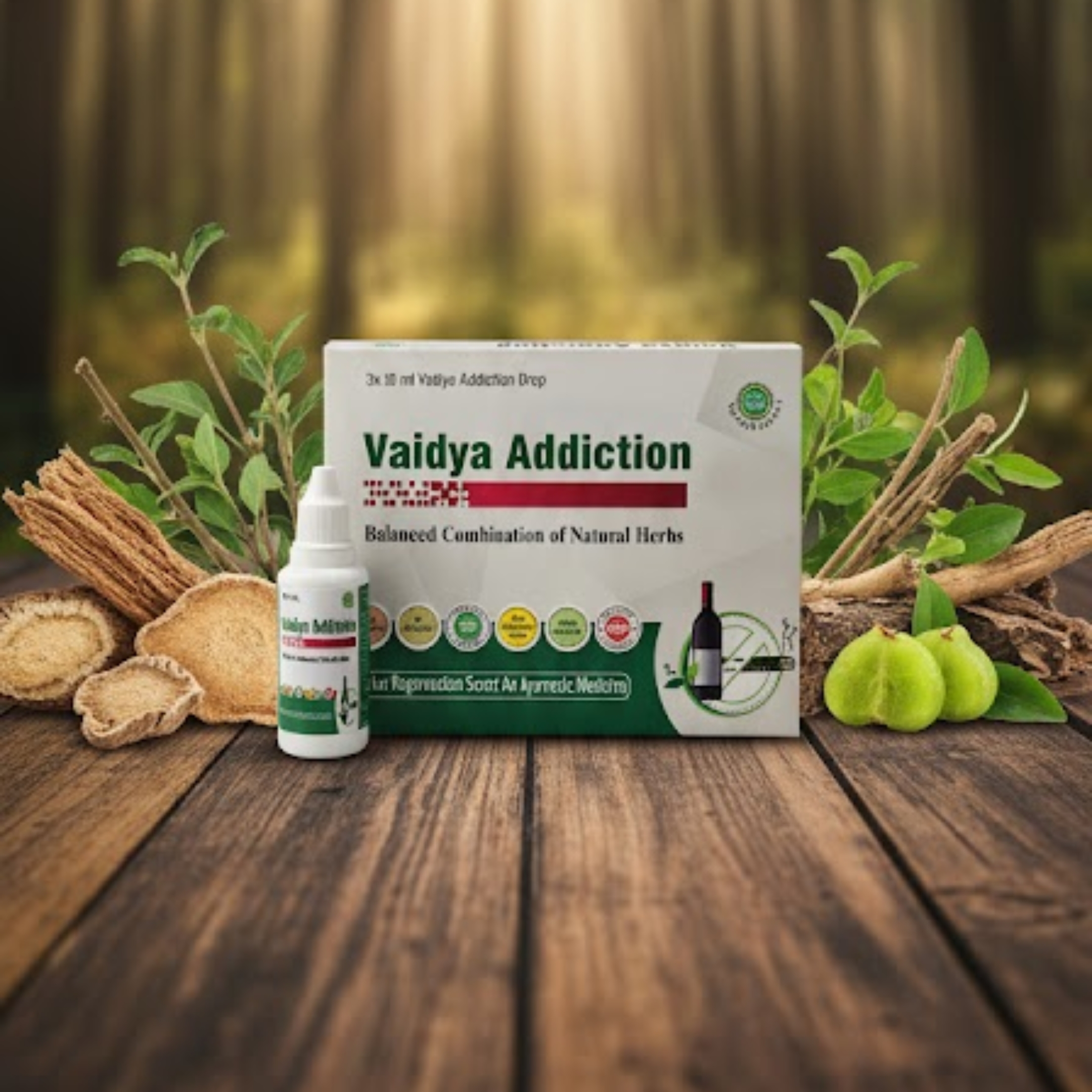 Vaidya Addiction Drops (नशा छुड़ाने की दवा) – Ayurvedic Medicine to Quit Alcohol, Smoking & Tobacco.
